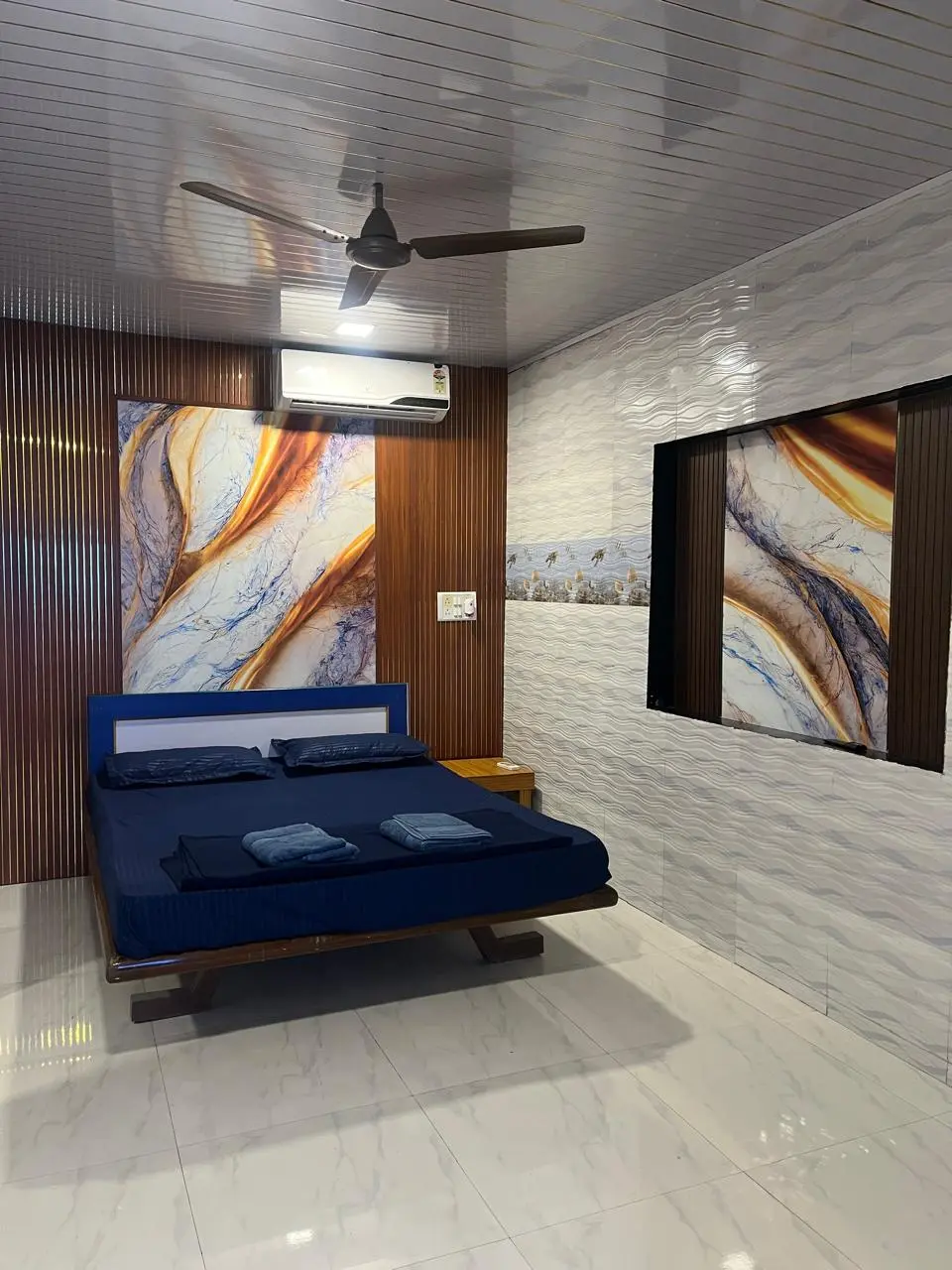 Family cottage room in Alibaug near beach at Dolphin House for 4 guests